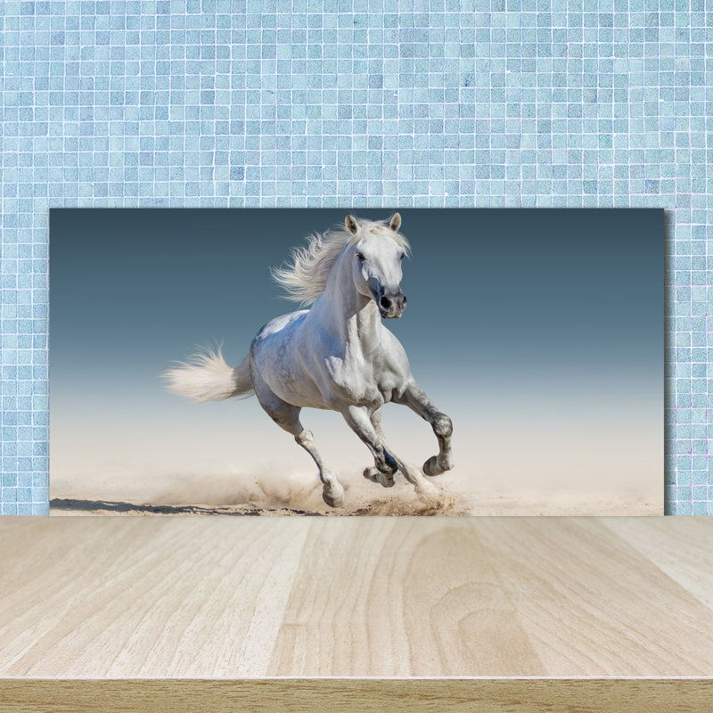 Huseby 50cm W x 100cm L Glass Peel and Stick Panel
