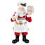 11"H Christmas Polyresin Santa Chef Figurine with Gingerbread House