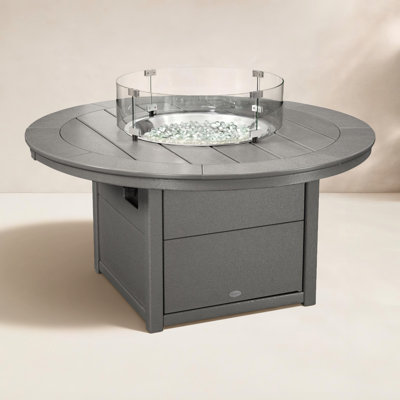 POLYWOOD® Tables Round 48" Fire Pit Table