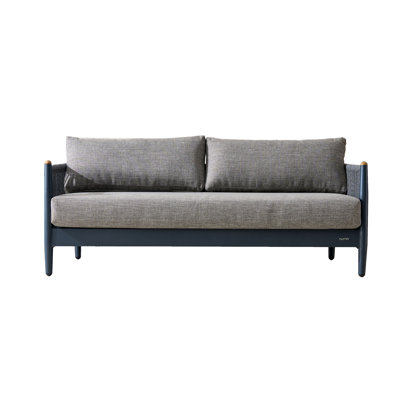 Outdoor Aluminum Loveseat With Cushions