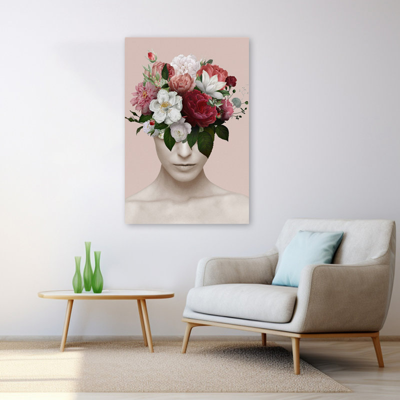 Art floral et botanique, art numérique, H 48 po x l 32 po