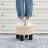 12.4'' Wide Round Footstool Ottoman-963711032