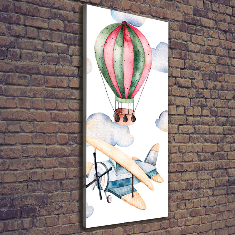 Balloons And Planes - Wrapped Canvas Print