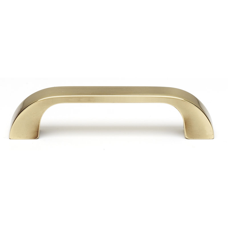 Contemporary 3 3/4" Center to Center Arch Pull, Polished Antique, 3"