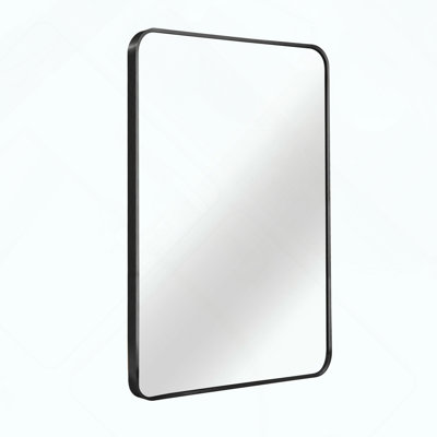 Rectangular Metal Framed Bathroom Mirror