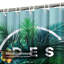 Rideau de douche abstrait vert tropical avec 12 crochets-1992735084