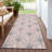Machine Washable Indoor/Outdoor Lipman ACN2426 Mid-Century Modern Rug-1549789829