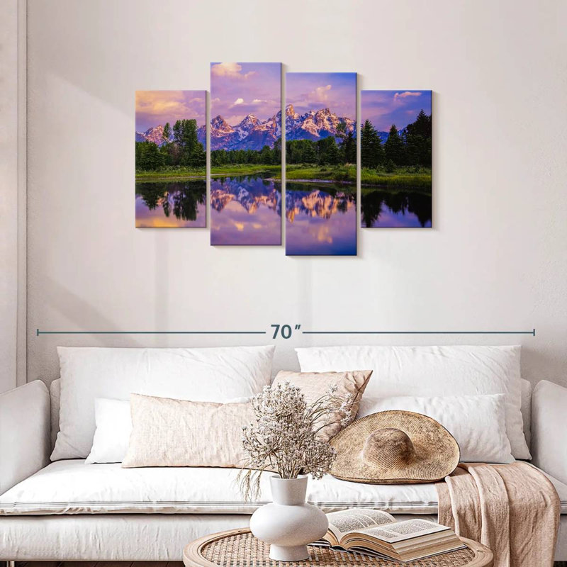 Alvord Grand Teton Lake, H 27 po x l 43 po