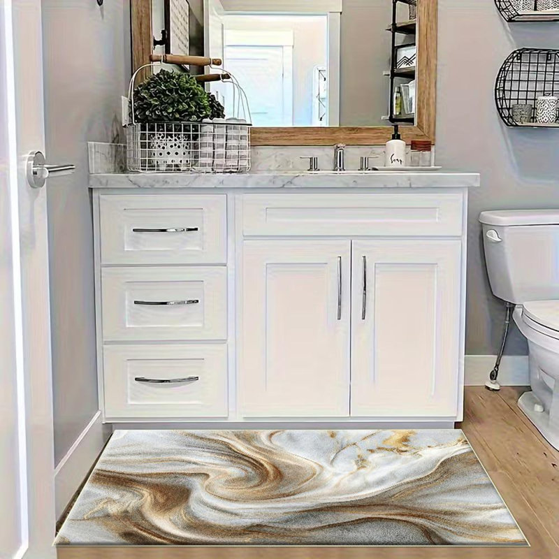 Marble Pattern Area Rug, Soft And Lightweight, Suitable For All Seasons, Easy To Maintain And Easy To Clean, Machine Washable Carpet Floor Mat, Suitable For Living Room, Bedroom, Dining Room, Balcony, Office, Room Decor, Home Decor, Outdoor Decor