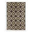 Flatweave Geometric Area Rug in Black