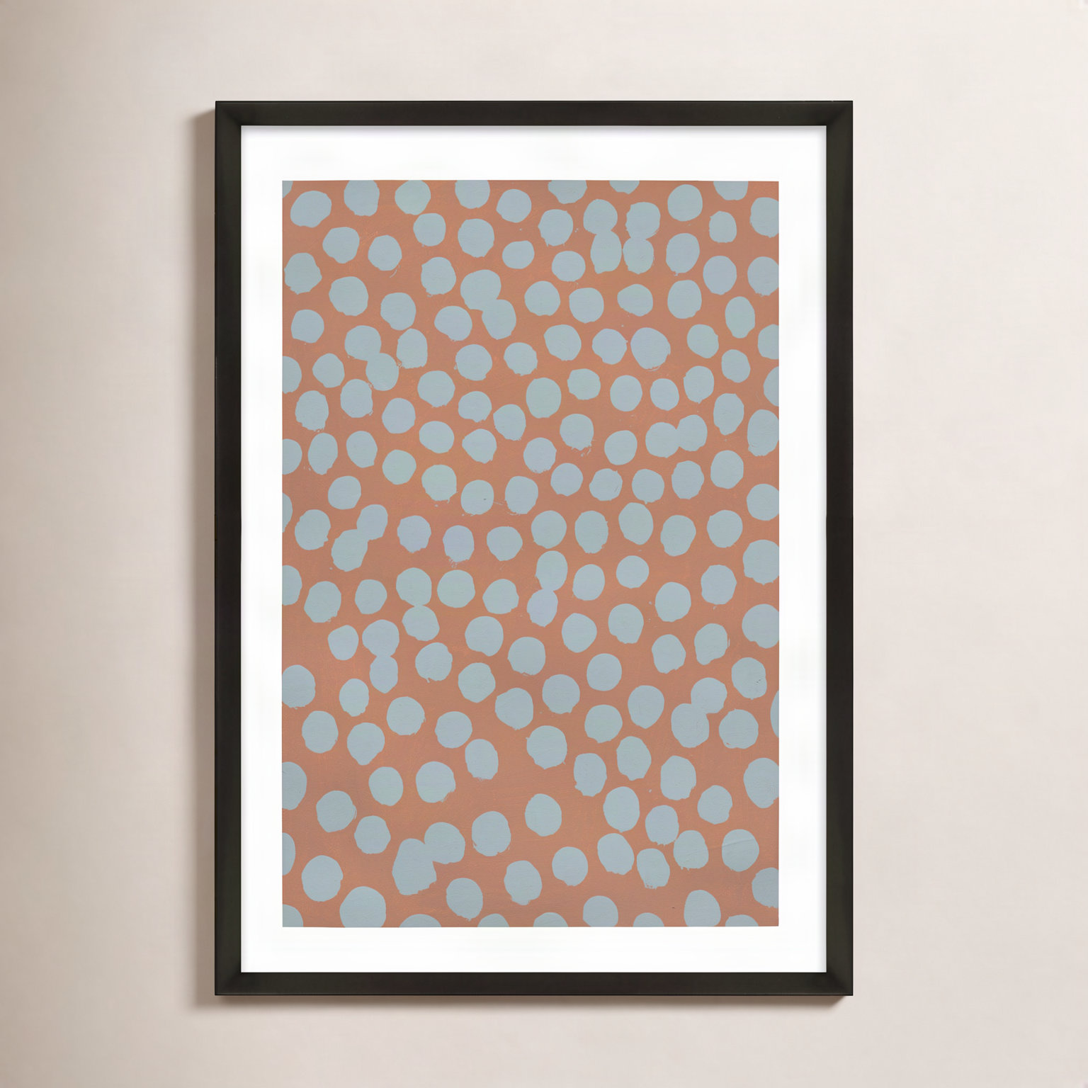 Terra Cotta by Michela Sorrentino, 38" H x 26.5" W x 1.25" D, Black