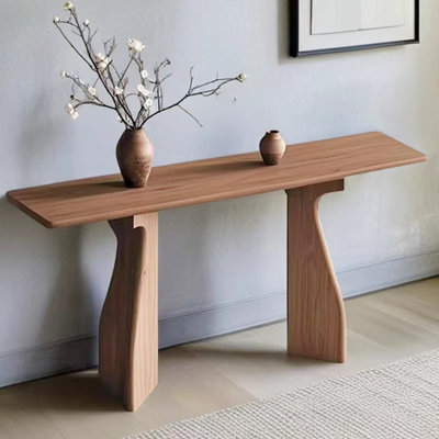 Table de véranda en bois massif de style français
