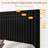 Full Bed Frame with Adjustable Headboard, Velvet Upholstered Platform Full Size Bed Frame, Vertical Channel Tufted, Strong Wooden Slats, No Box Spring Needed, Easy Assembly, Black-118103174-118103175