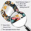Grand miroir mural pastel bohémien à motif bohémien I-107229729