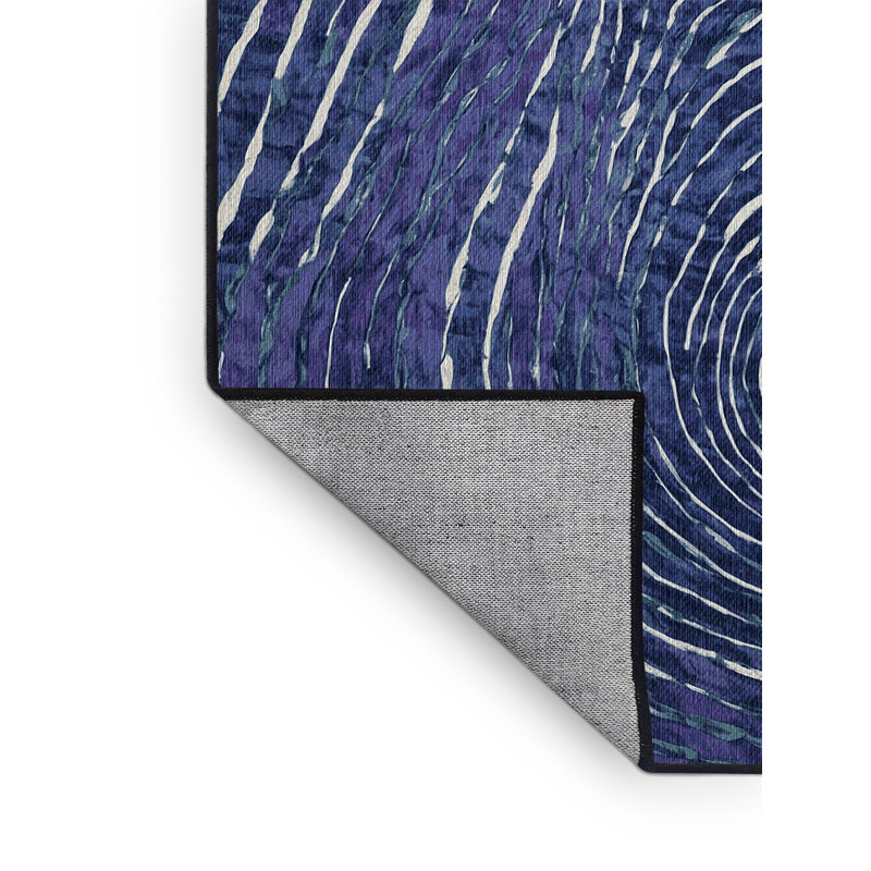 Machine Washable Gray Area Rug, Runner 2' x 4'