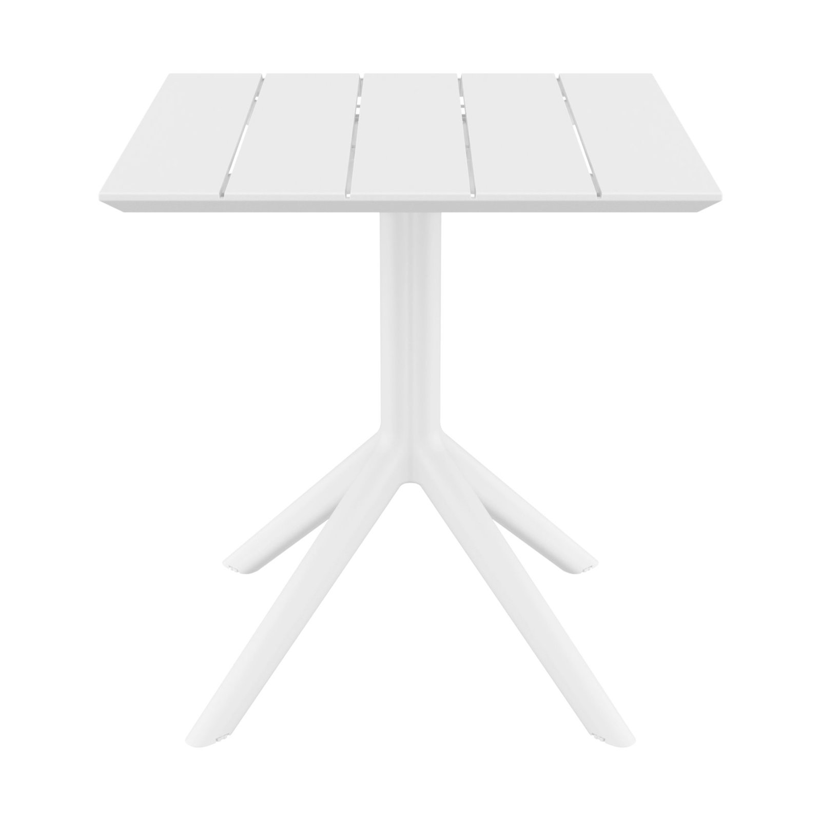 Paris Square Dining Table, 29" H x 27.5" W x 27.5" D, White