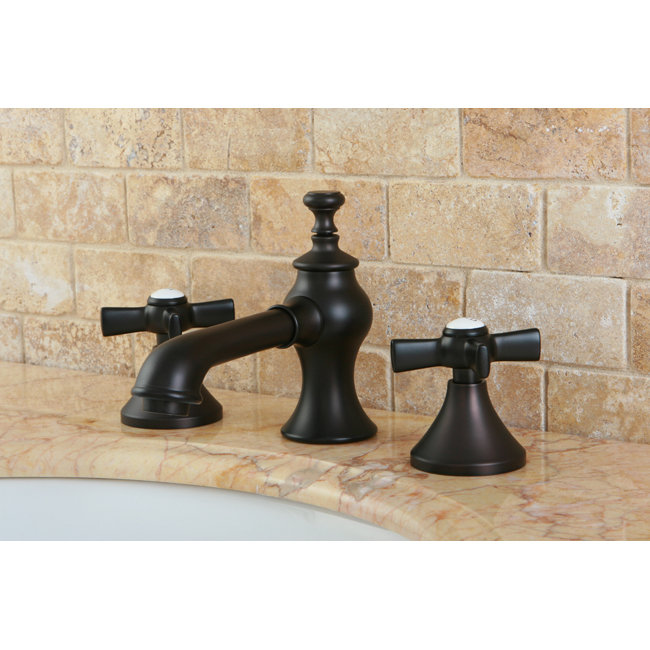 Millennium Double Handle Widespread Bathroom Faucet with Pop-Up Drain, Oil Rubbed Bronze