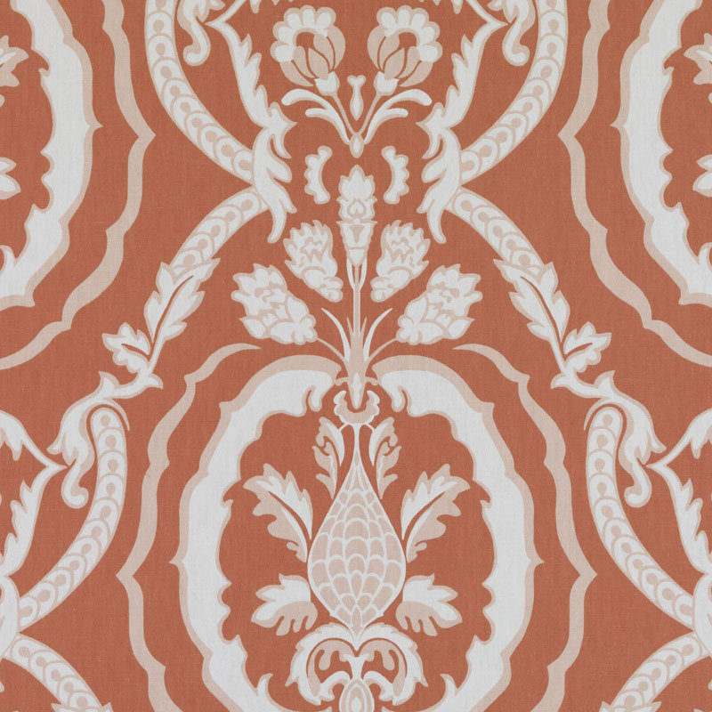 Tobi Fairley Prints and Wovens Kathryn Fabric, Coral