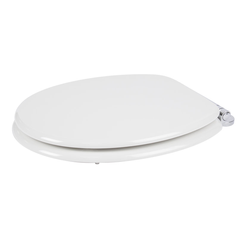 Croydex Lucerne Flexi-Fix Soft Close Wooden Toilet Seat
