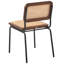 Set of 2 Dining Chairs CORVALLIS PE Rattan Black-428424124