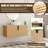  Caldicot 36'' Wall-Mounted Single Bathroom Vanity with Engineered Stone Top and Ceramic Vessel Sink-319965498-331336611