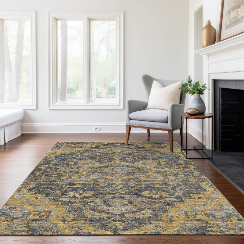 Tapis intérieur / extérieur Ceajay avec envers antidérapant, Rectangle 10 pi x 14 pi
