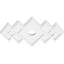 Médaillon de plafond contemporain en PVC de qualité architecturale Zoe-36078154