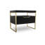 Shelor 56cm W Metal Bedside Table-177994900-177994899