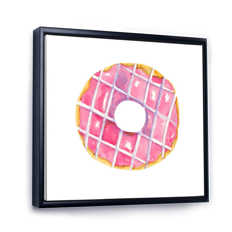 Décoration murale rétro en toile pour enfants, art rétro pour enfants, H 36 po x l 36 po x P 1,5 po, Cadre flottant noir
