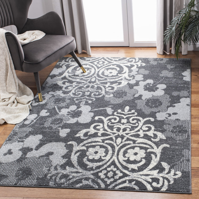 Adja Performance Floral Rug, Rectangle 8' x 10'