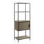 Bibliothèque à 3 tablettes avec armoire de rangement