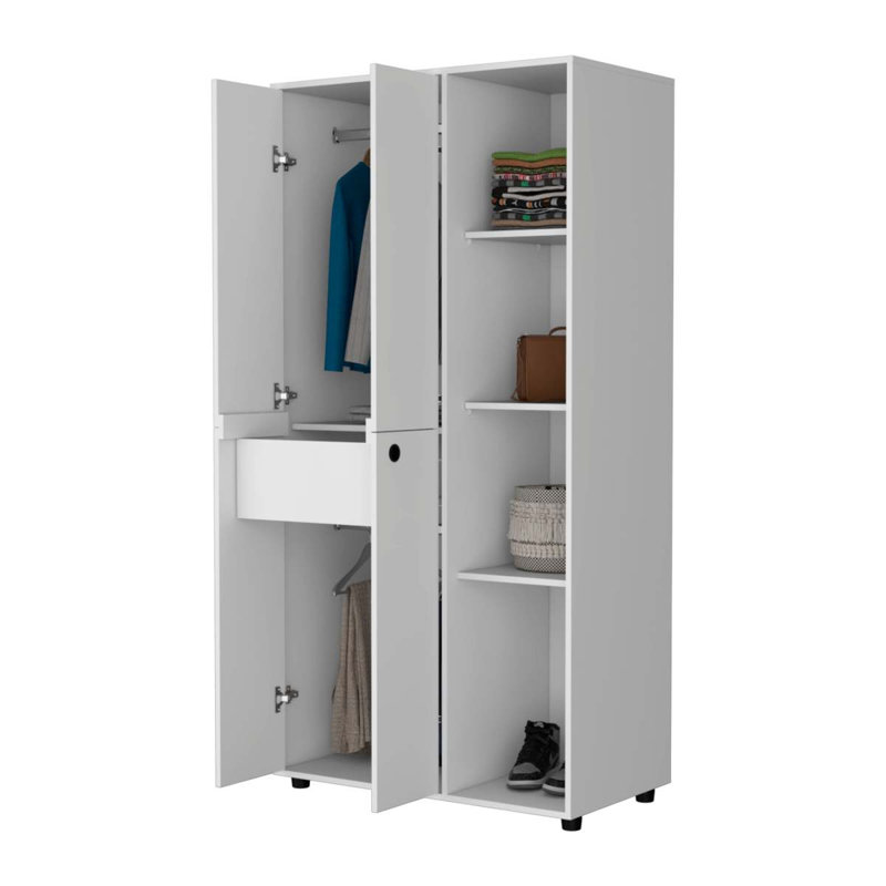 Armoire 1 tiroir Austin, Blanc
