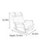 Chaise berçante réglable en similicuir rétro-112253966