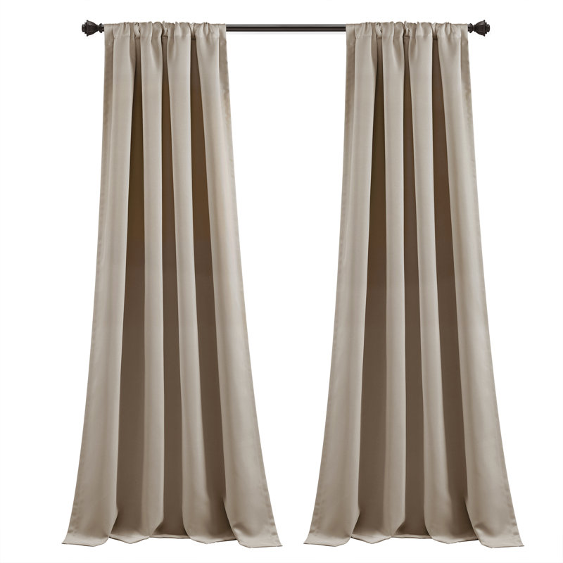 Blackout Curtain Pair, 52" W x 84" L, Neutral
