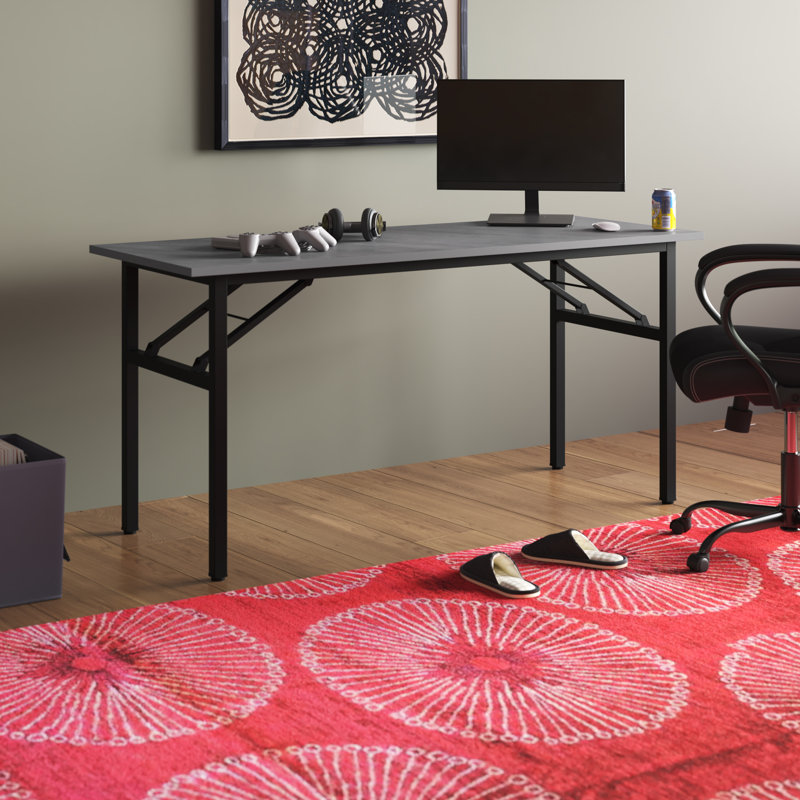 Bureau Katie, Brun rustique / noir, H 29,5 po x l 62 po x P 23,6 po