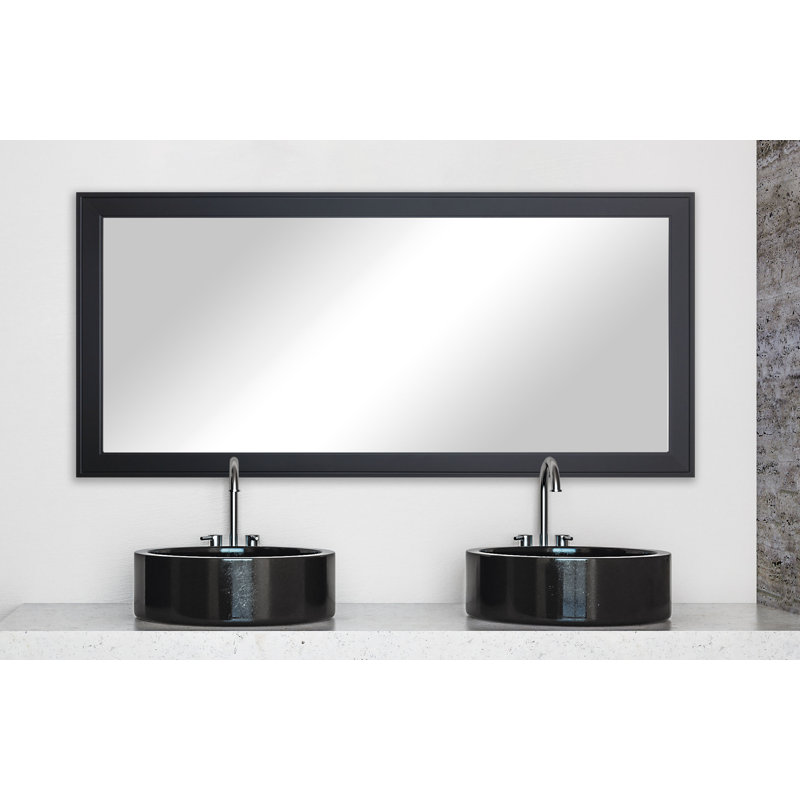 Kozan Engineered Wood Mirror, Black, 39" x 69.5"