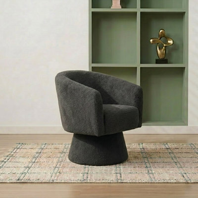 Caleigha Fabiola 27.9'' Swivel Barrel Chair