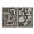 Toile avec cadre gris