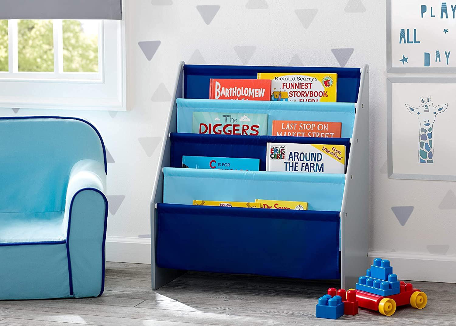 Latitude Run® Sling Book Rack Bookshelf For Kids - Easy-To-Reach ...