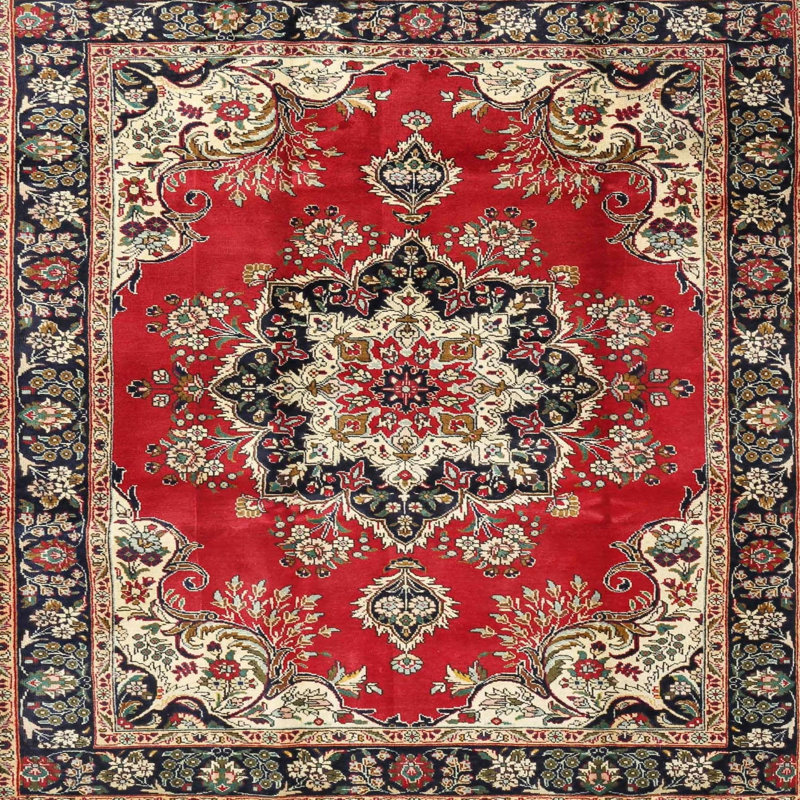 Mokszycki Oriental Indoor Rug, Square 4'