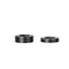 Set of 2 11x6.00-5 Solid Rubber Riding Lawn Mower Tires with Rim, 3/4 Inch Bearing Zero Turn Mower Wheels, Flat-Free Smooth Tread Tire Assembly