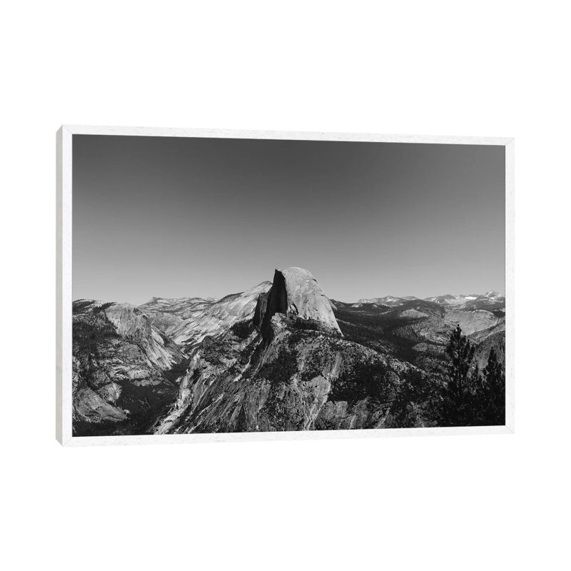 Glacier Point, Yosemite National Park VI by Bethany Young - Print on Canvas, White Framed, 101.6cm H x 152.4cm W x 3.81cm D