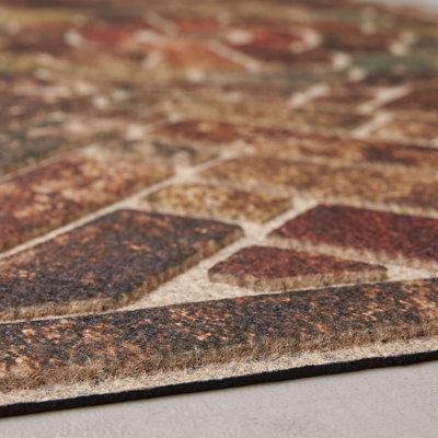 Kesha 48" L Rectangular Recycled Rubber Door Mat