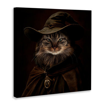 Toile «Whiskered Wizardry Cat» par Kelley Parker