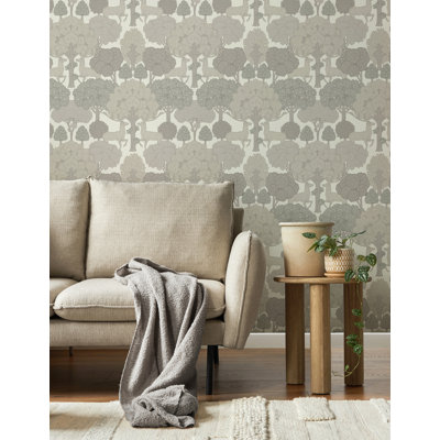 Faren Masculine Deer 20.5 In Width 33 Ft Length = 56 Sqft Wallpaper