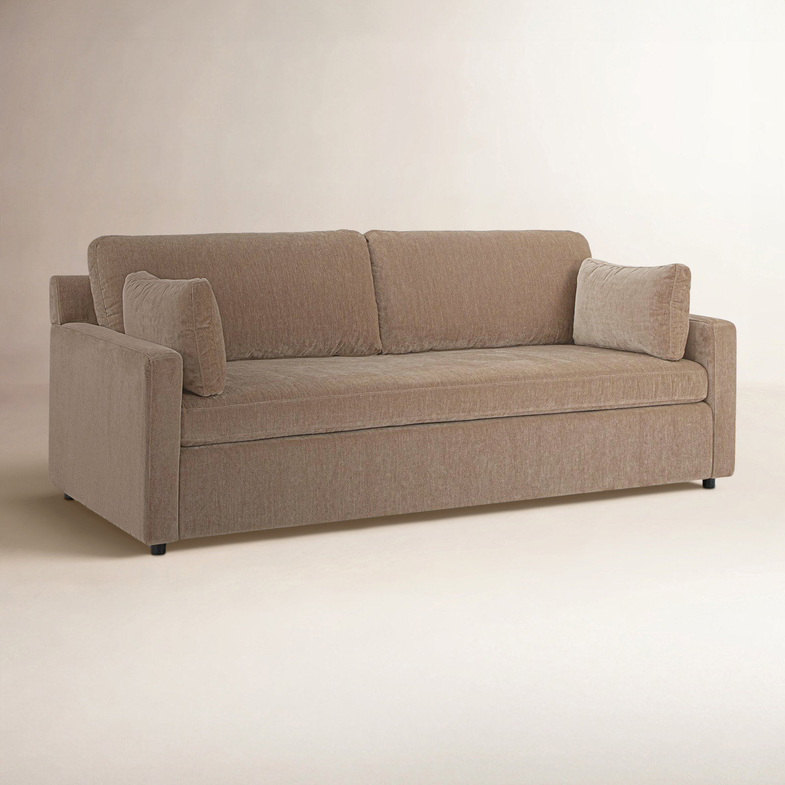 Dannie 84'' Upholstered Sofa, Chocolate Performance Chenille