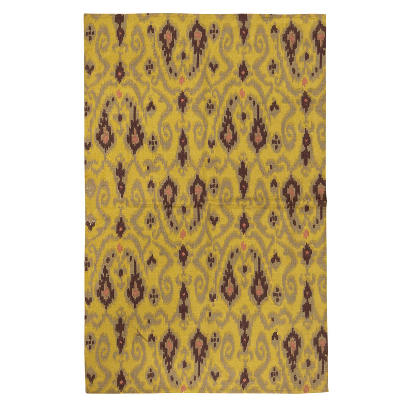 Flatweave Wool Ikat Area Rug in Multi