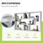 48cm H × 76cm W × 9cm D Wall-Mounted Storage Shelf – MDF/Chipboard Material, Space-Saving Hanging Bookcase-1439643179