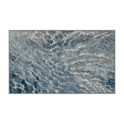 Machine Washable Gray Area Rug