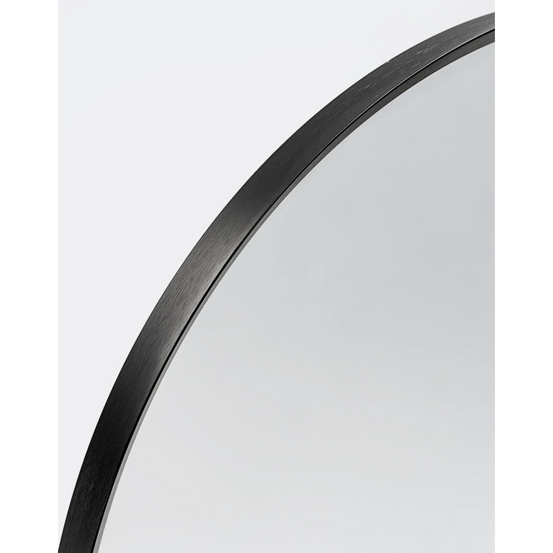 Miroir mural Vibretha, 24 po x 36 po, Noir